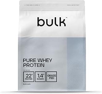 Pure Whey Protein Powder | Blond Chocolate | 22g Protein and 5g BCAAs per Scoop | Whey Concentrate Shake | Low Sugar | Supports Muscle Growth and Repair | Smooth Mixing | Vegetarian | 2.5kg
