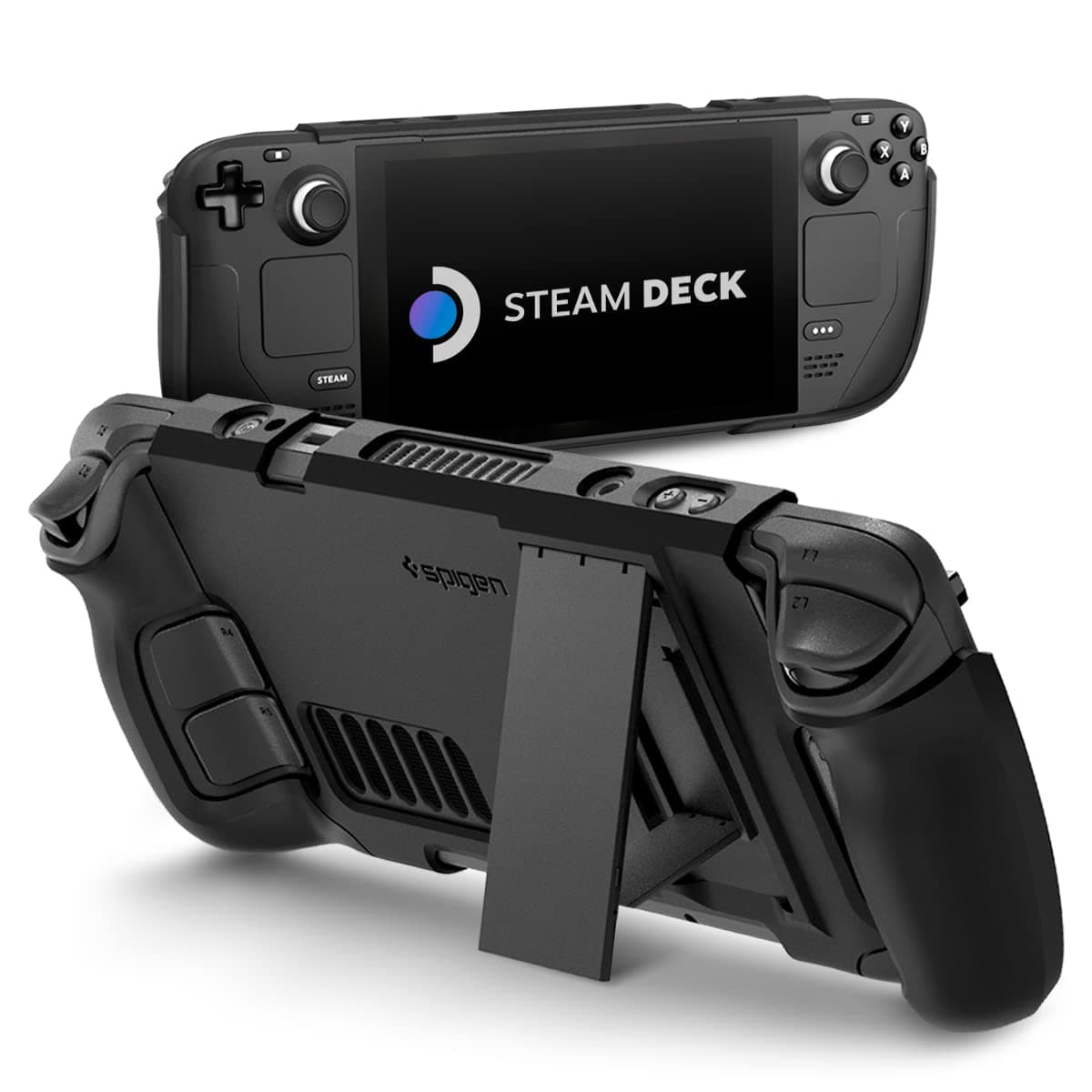 Spigen Thin Fit Pro Case Compatible with Steam Deck LCD (2022) / Steam Deck OLED (2023) - Matte Black