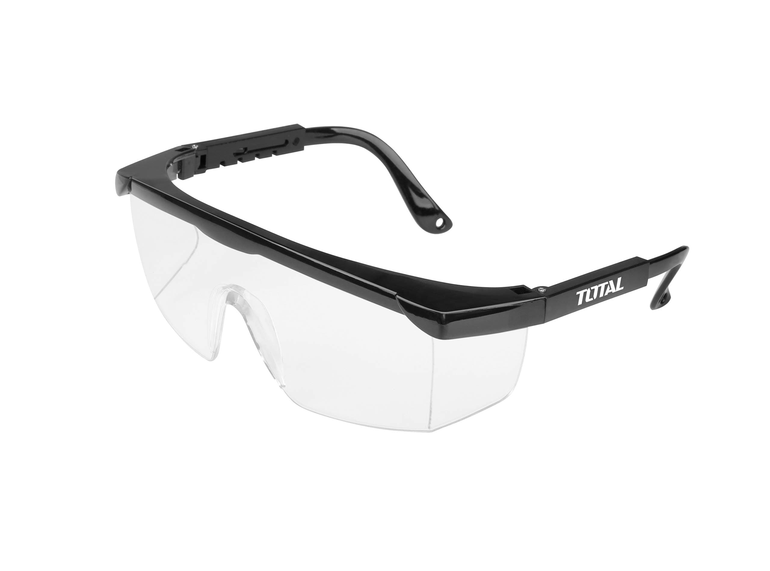 MR LIGHT TOTAL ABS Safety Goggles with Adjustable 4 Temple Sizes (White)