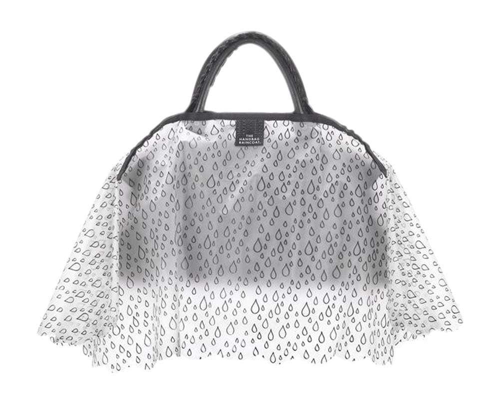 Women's Medium City Slicker Handbag Raincoat, Raindrop
