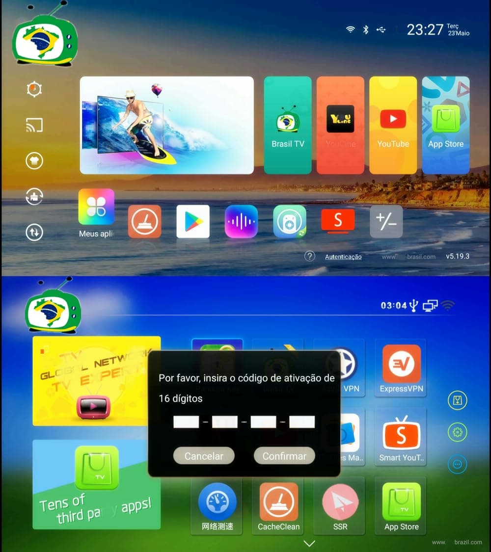 Brazil IP-TV Renew Activate Code One Year Brasil IP-TV App Renew Remote Control The Code is use for H3/5/6+/7/8/9, H.A.1/2/3,IP-TV 5/6/8, black