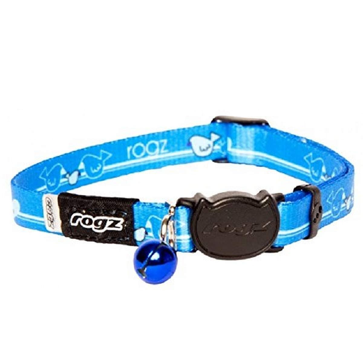 RogzCat Collar Safety Breakaway KiddyCat Small Small/Medium - Blue