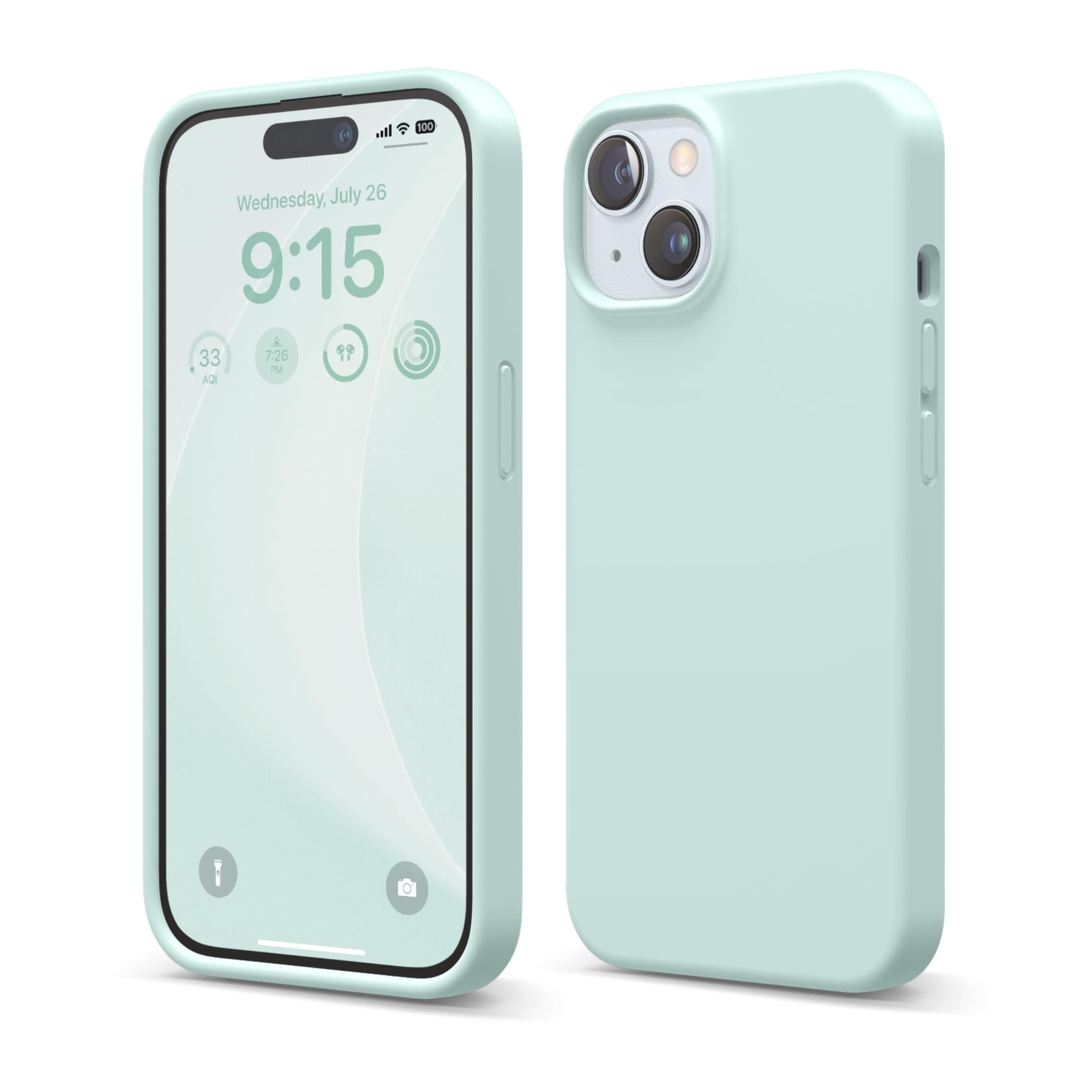 elago Liquid Silicone Case Compatible with iPhone 15, Premium Silicone, Full Body Protection, Shockproof Structure with 4 Layers, Soft Microfiber Lining, Scratch Resistant