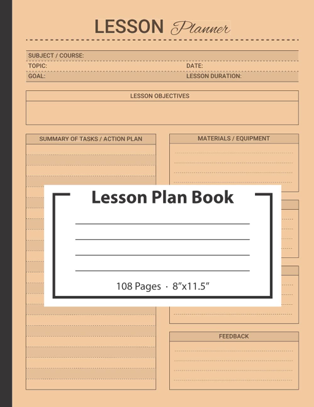 Independently published Lesson Plan Book: Undated Curriculum Planner for Teachers & Homeschool