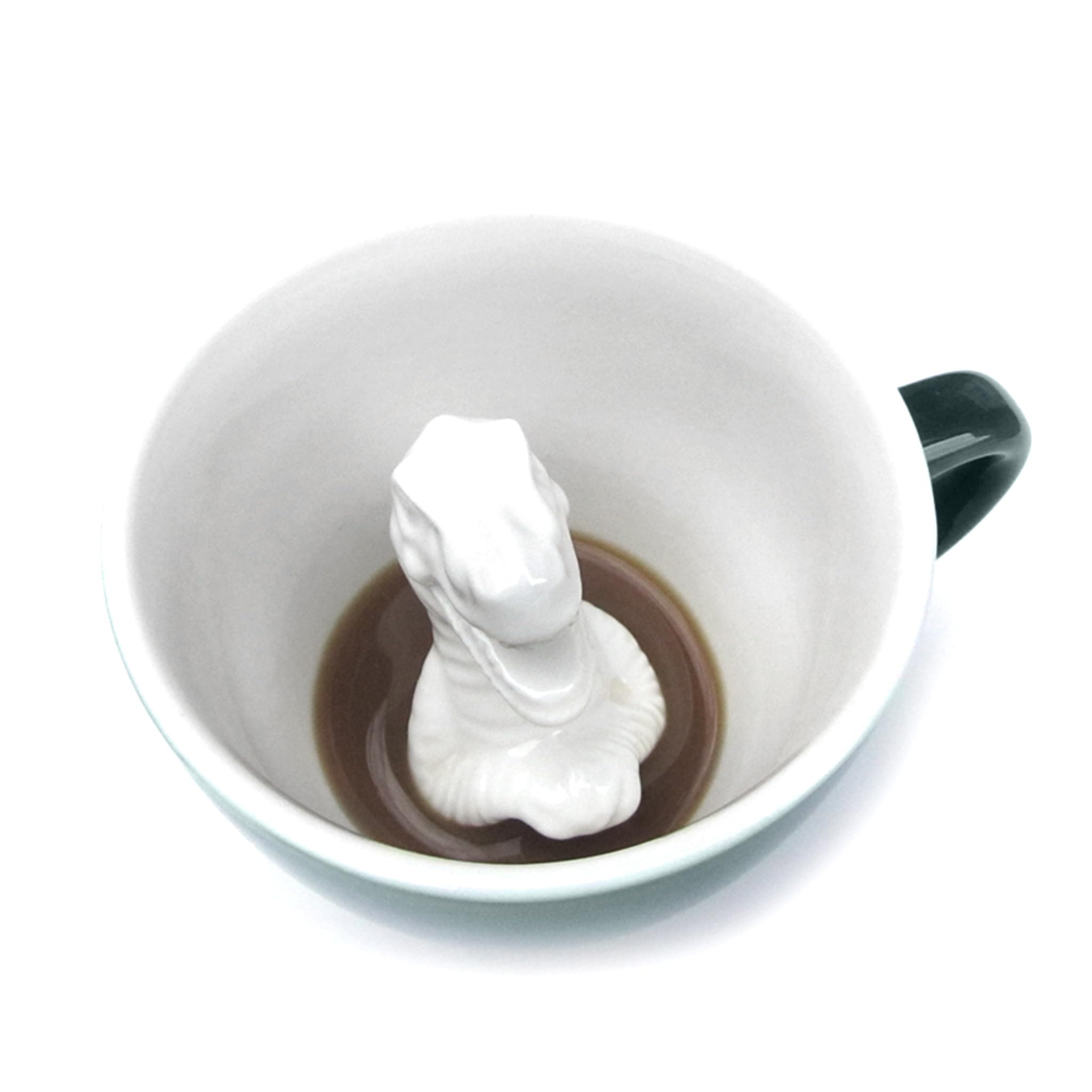 Creature Cups T-REX Ceramic Cup - Hidden 3D Animal Mug - Fun Gift for Dinosaur & Jurassic Lovers