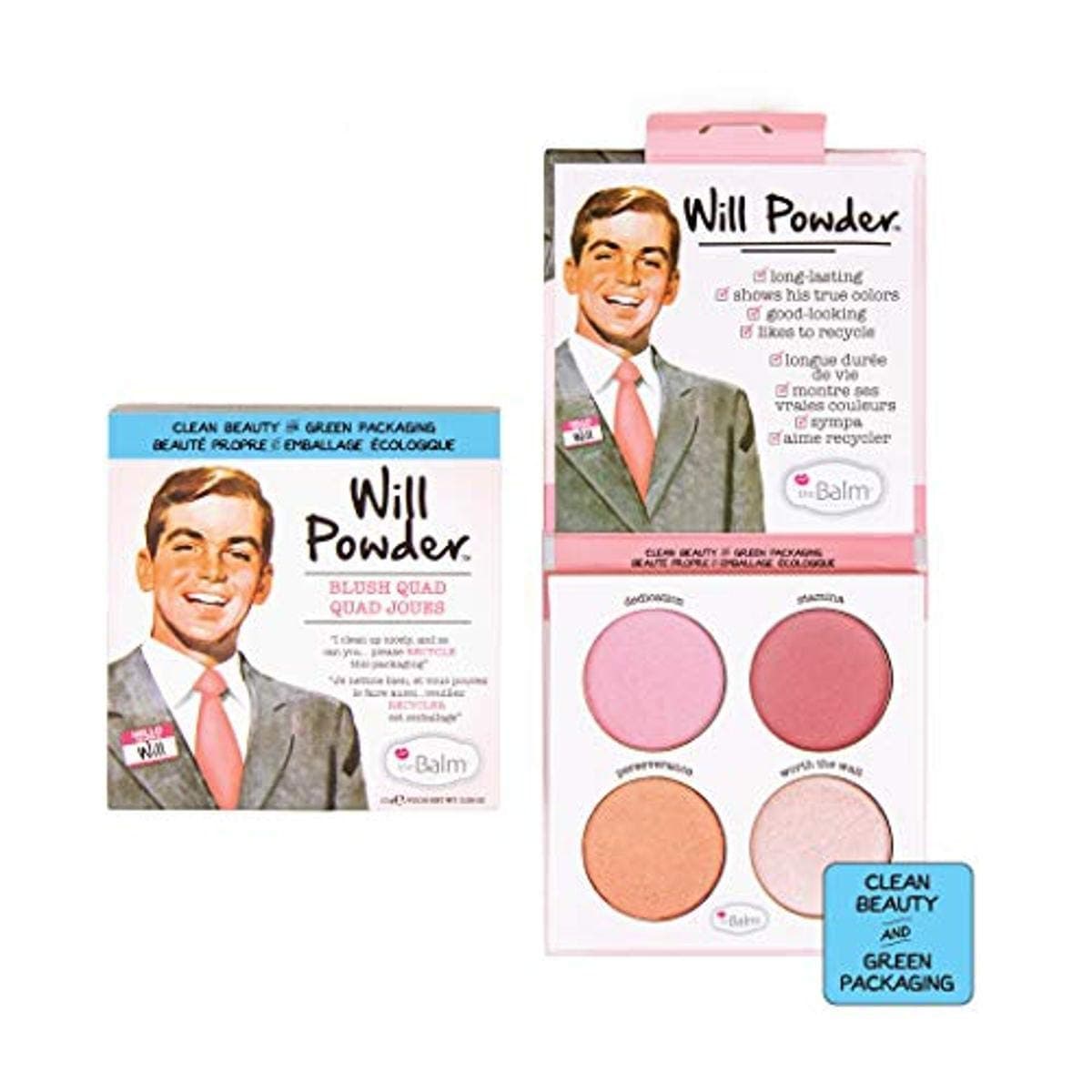 theBalm Will Powder Blush Quad, 1 ct.