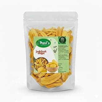 Authentic Kerala Jackfruit Chips - Crunchy, 100% Natural, Fried in Coconut Oil, Traditional Snack, Gluten-Free, Perfect for Gifting, Parties, and Daily Snacking (400 grm)