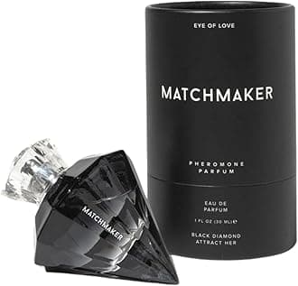 Eye of Love Matchmaker Black Diamond Cologne for Men - Pheromone Perfume for Men with Bold Cedar, Oak, Musk & Citrus Parfum Scent - Long Lasting Plant-Based Cologne Spray - 30ml/1fl oz
