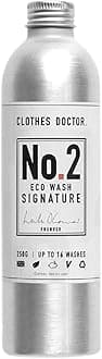 Highly Concentrated Eco Friendly Laundry Detergent Non Bio Washing Powder Cruelty Free Mineral Based Vegan Natural Cleaner | Clothes Doctor No.2 Eco Wash Signature (0.250kg)