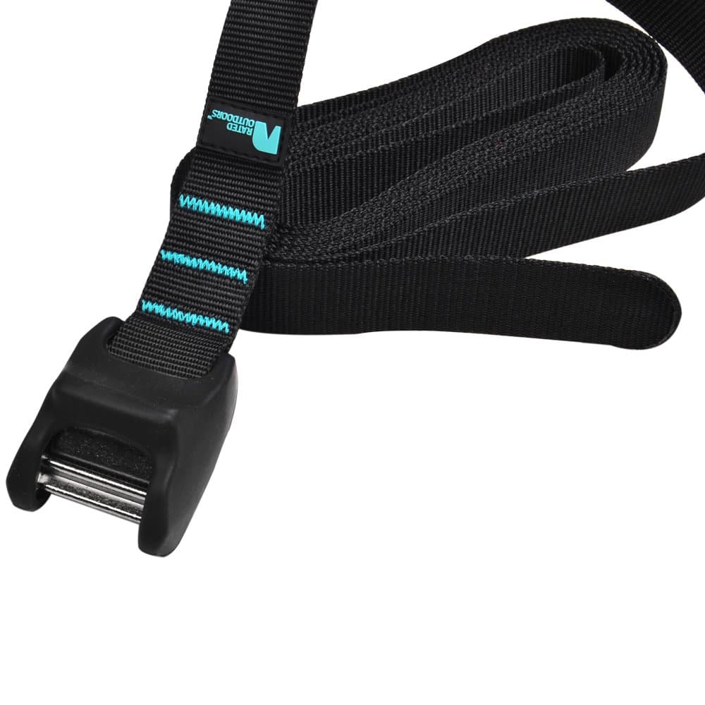 Tie Down Straps Cambuckle Amarres de Carga Heavy Duty 10 ft, 2 Pack, Bonus Carry Case Superior Strength Moving Straps, Truck, Trailer Motorcycle Tie Downs Strap with No Scratches by Rated Outdoors