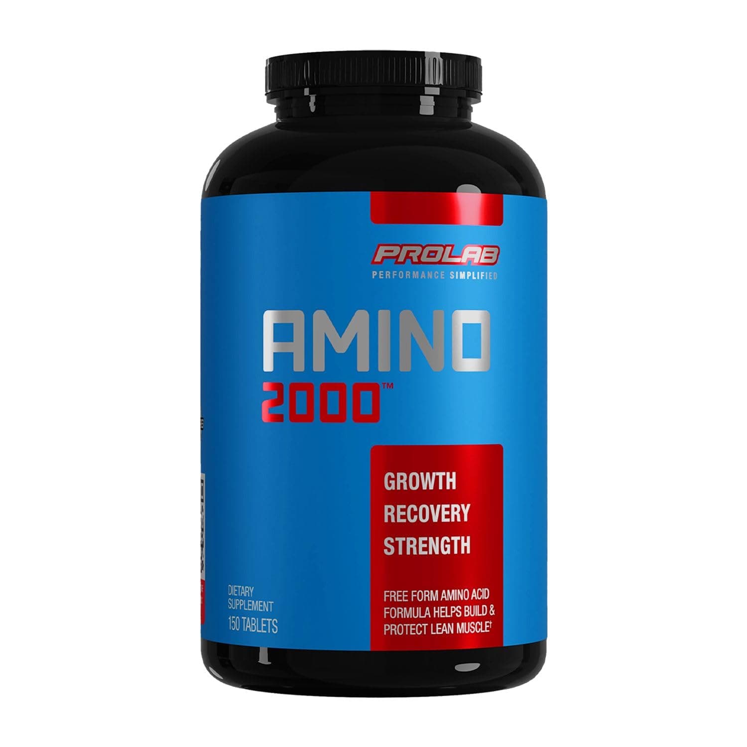 Amino 2000 Essential Amino Acids Supplement, High-Potency BCAA Blend for Muscle Support & Recovery (150 Tablets)