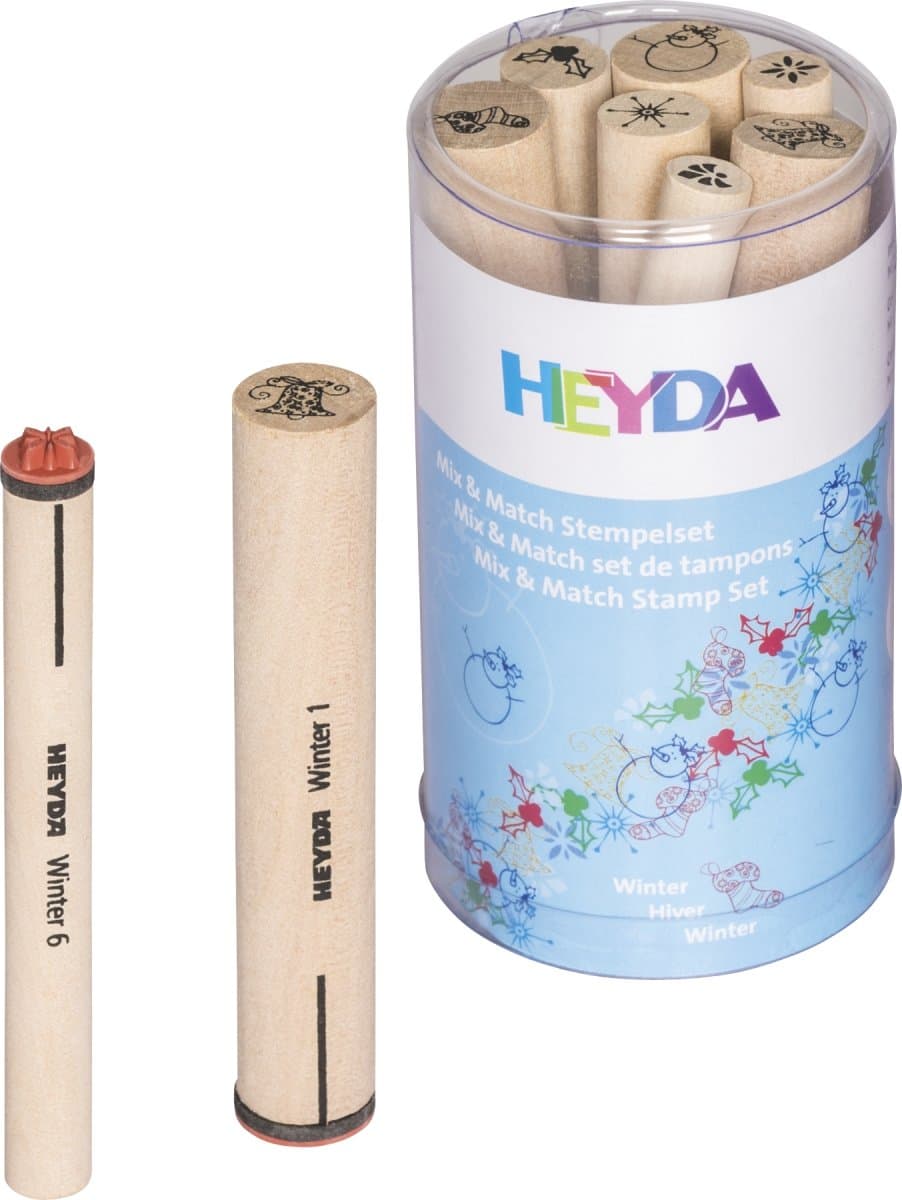 Heyda Peg Stamps Set - 7pcs Winter #88446