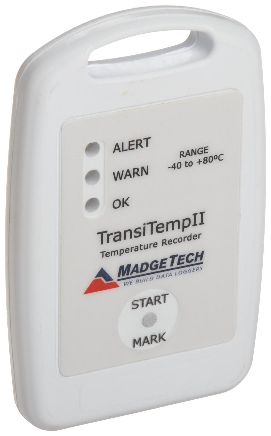 TransiTempII Cold Chain and Perishables Temperature Data Logger, Magnetic Wand Start, LED Indicators