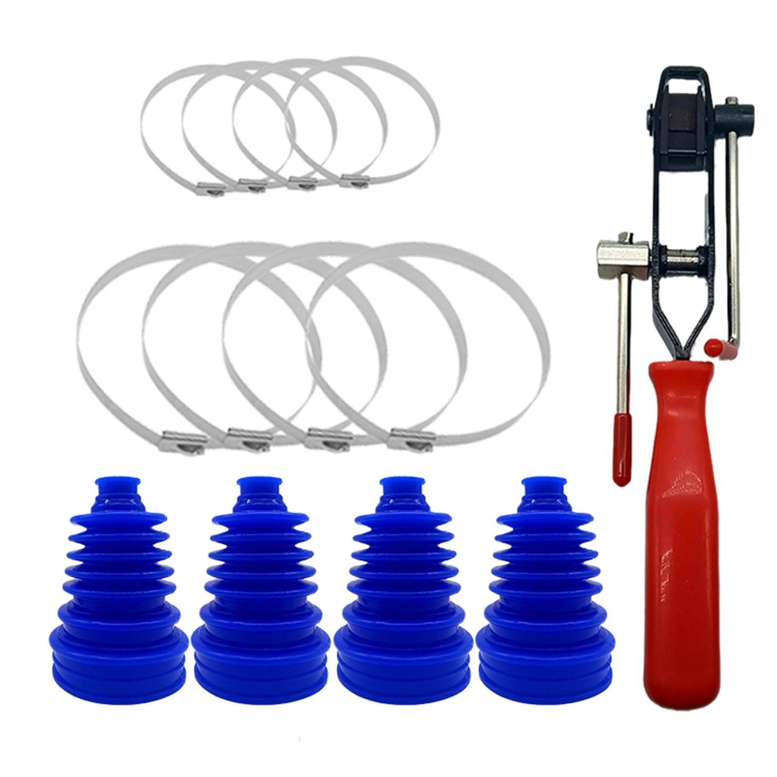 Small Shaft Universal CV Boot Kit,Upgrade Thick Silicone Constant Velocity Joint Gaiter Boot(Blue)