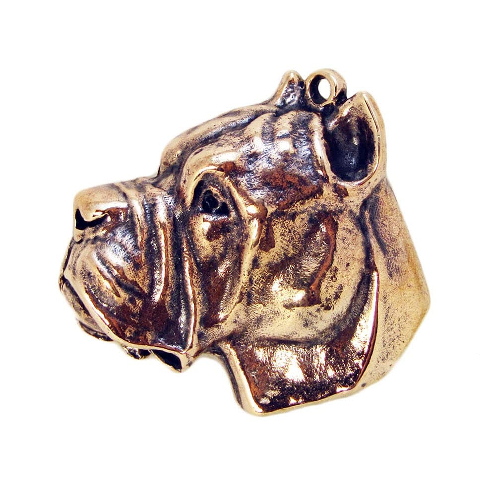 Cane Corso Pendant Dog Keychain Bronze Charm