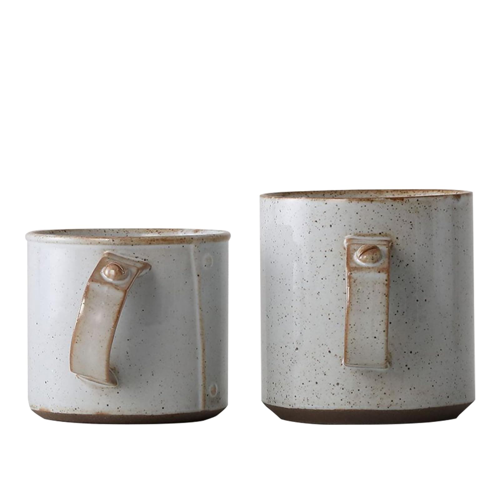 PerfiiPerfii Couples Ceramic Coffee Mug Set with Rivet Design, Best Gift for Anniversaries, Weddings, Bridal Showers, Engagement and Married Couples