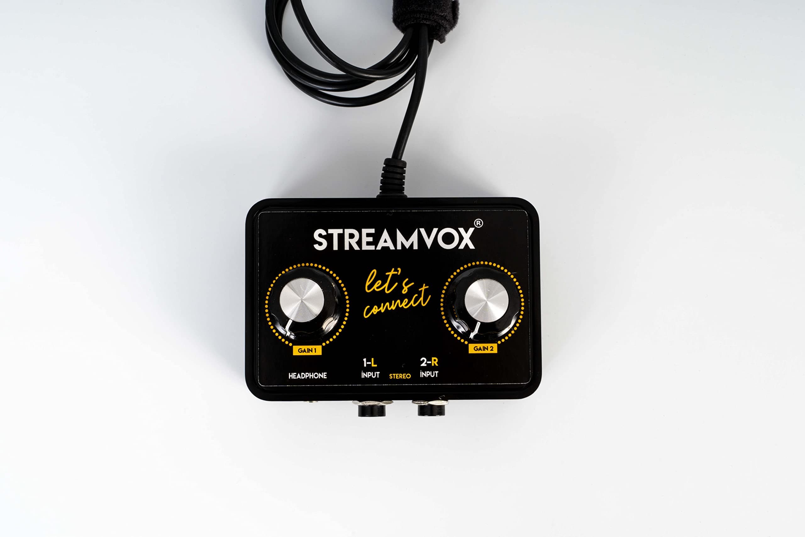 Streamvox Portable Audio Interface For Live Streaming & Recording compatible with all phones and tablets