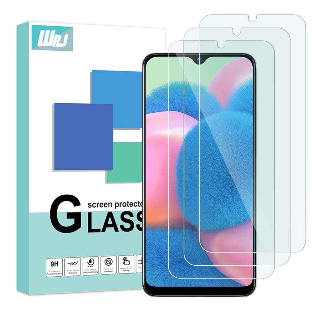 [3-Pack] WRJ for Samsung Galaxy A50S/A30S Screen protector, HD Clear Protector [Anti-Scratch] [Anti-Fingerprint] [No-Bubble] [Case-Friendly], 9H Hardness Tempered Glass Screen Film for Samsung Galaxy A50S/A30S