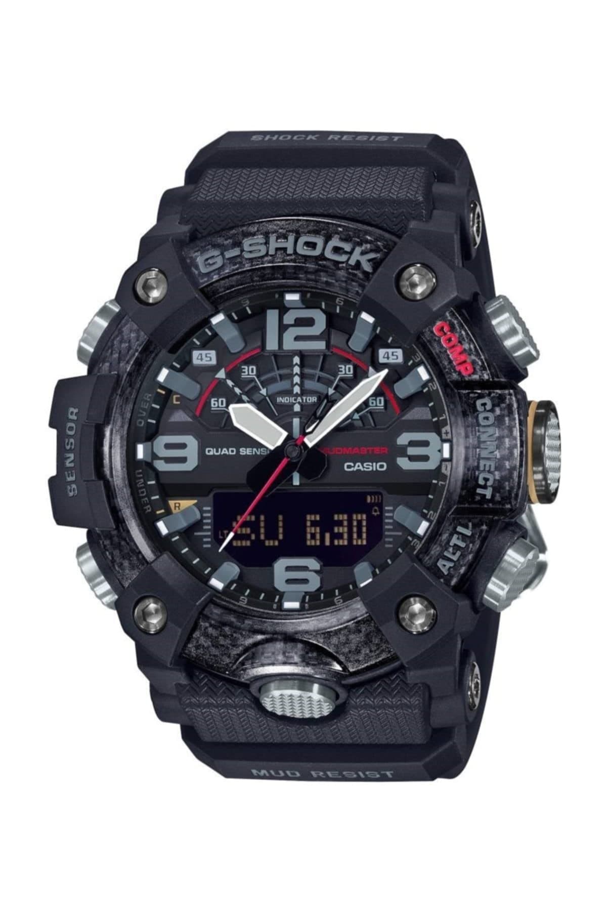 G-Shock GG-B100-1ADR Black Analog-Digital Dial Black Resin Strap Men's Watch Mud Resistant Quad Sensor G972