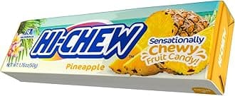 HI-CHEW PINEAPPLE CHEWY CANDY 1.76 Ounce (Pack of 10)