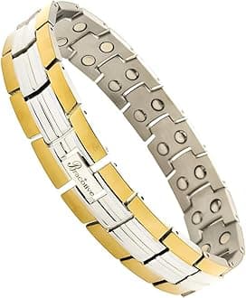 Bio Magnetic Titanium Bracelet Blood Pressure Control Chain Men-Women Bp Monitor Maintain Energy/Blood Circulation/Stamina/Pain/Strangth