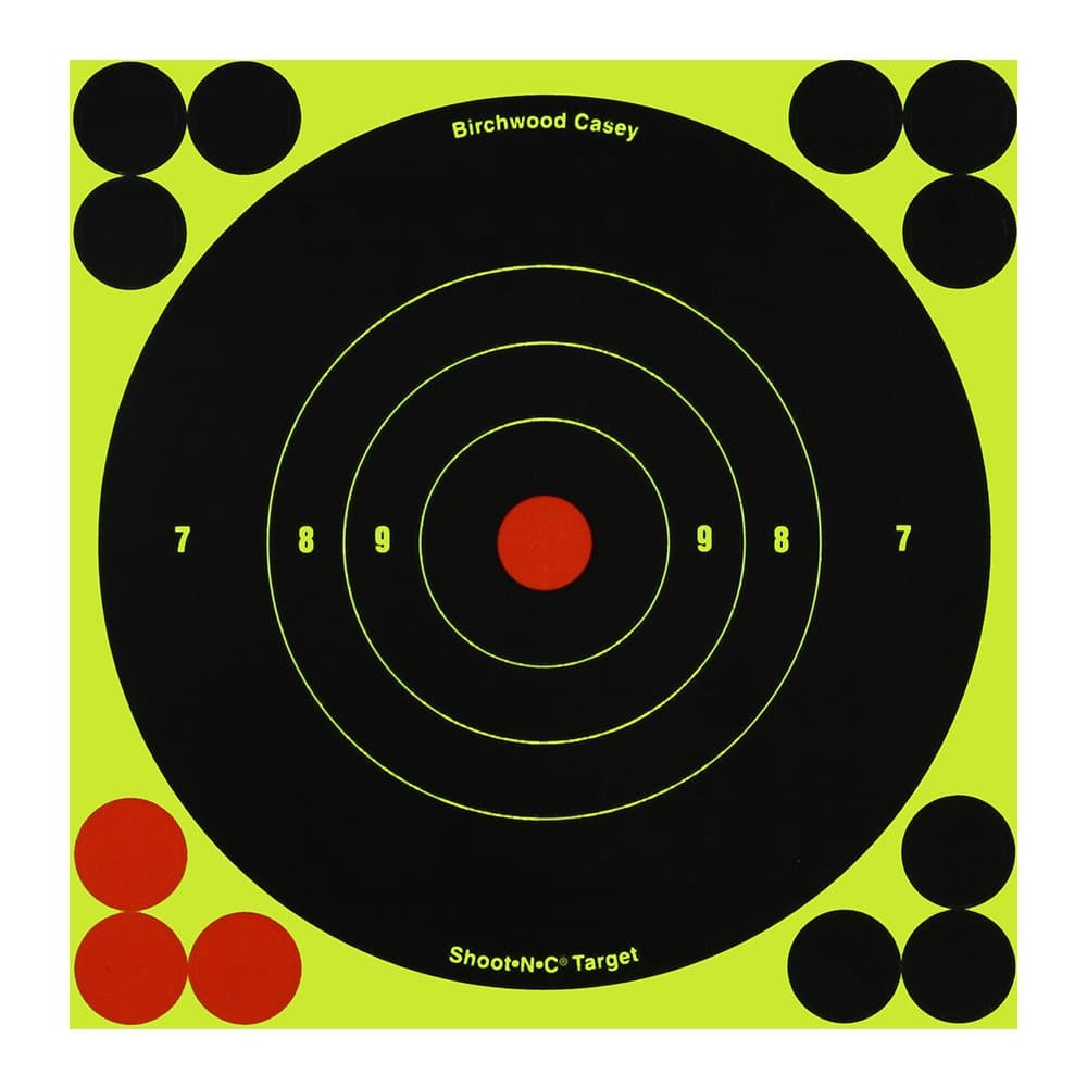 Birchwood Casey Shoot•N•C 6" Bullseye Paper Shooting Target