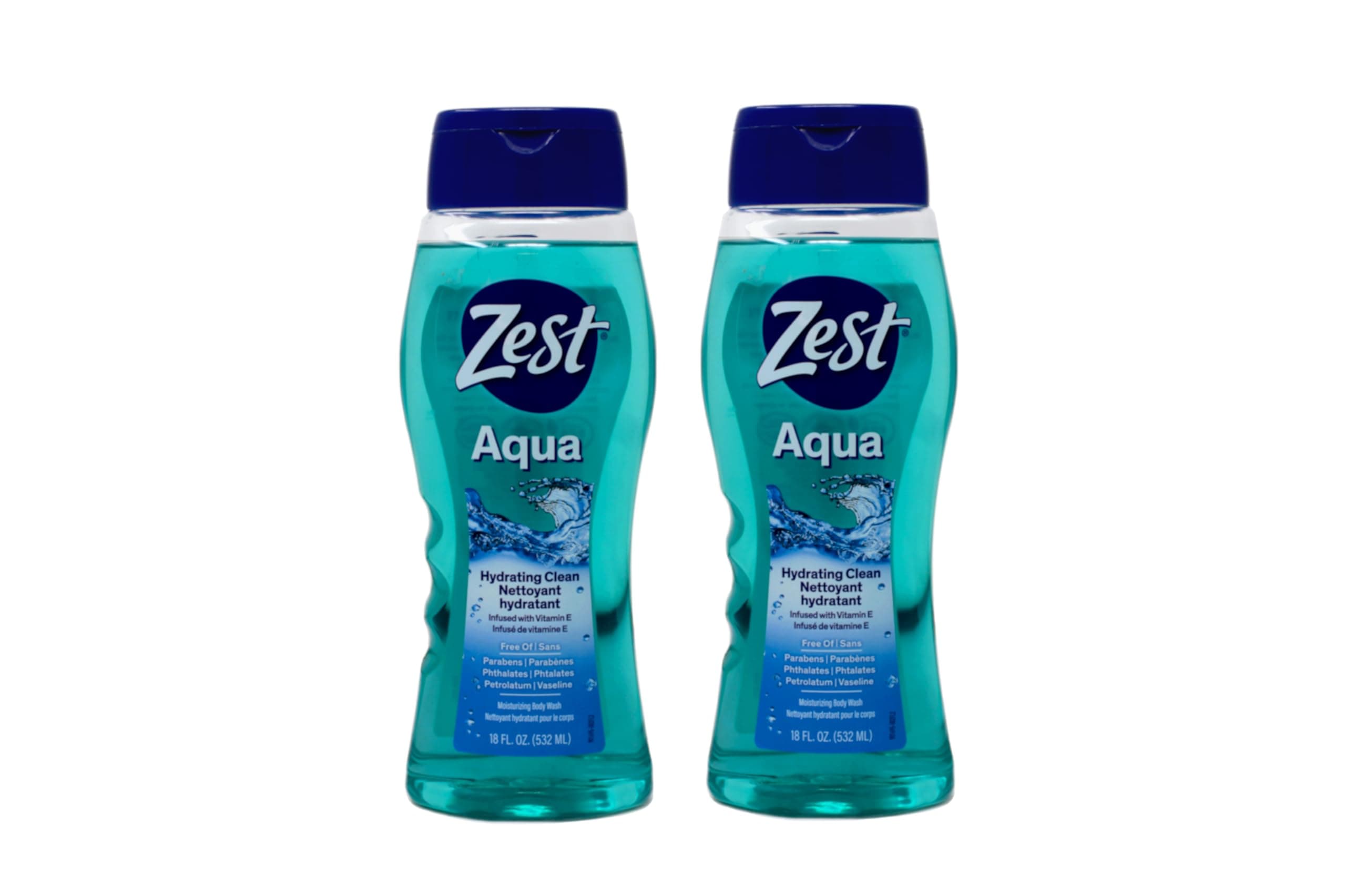 Body Wash, Aqua, 18 Ounce, 2 Pack