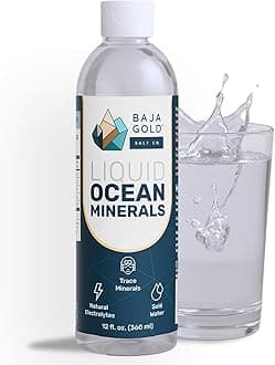 Liquid Trace Mineral Drops – Pure Ocean-Based Minerals for Water & Food | Unrefined Electrolytes for Balanced Taste | Mineral-Rich Saline Solution & Oral Cleanse | 12 fl oz, 90-Day Supply.
