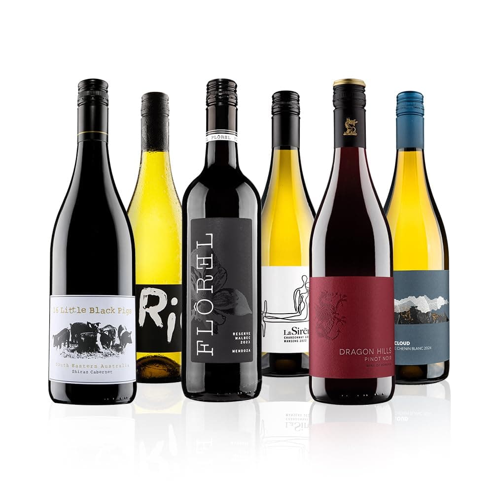 Virgin Wines - The Ultimate Selection Mixed Wine Case - 6 Bottles (75cl) - Malbec, Italian Pinot Grigio, Shiraz, Chenin Blanc & More