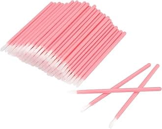 100 Pcs Disposable Makeup Lip Brushes PYO Cookie Paint Brushes Nail Polish Brushes Cosmetic Lip Brush Wands mini paint brushes for cookies (Pink)
