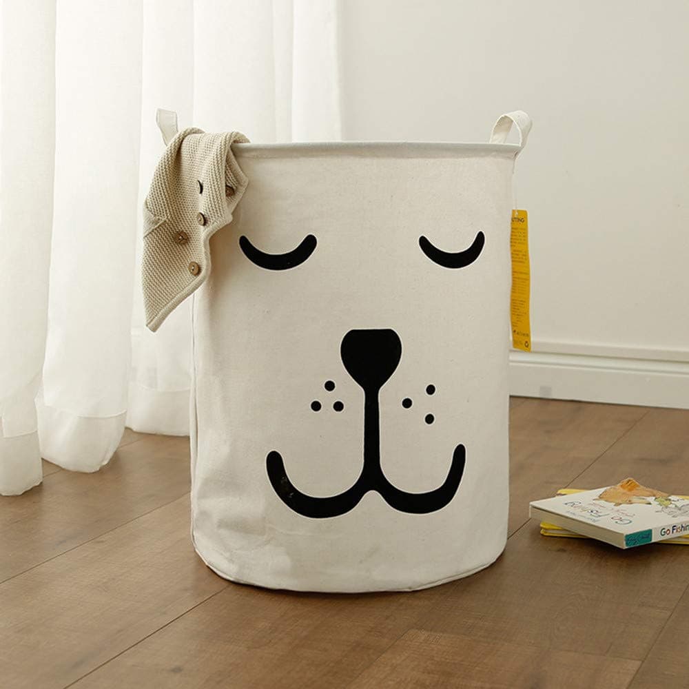 Container Storage Basket,veyikdg Box 40 * 50cm Dog Simple Letter Cartoon Pattern Waterproof Sheets Clothes Sundries Toy Laundry Storage Baskets Folding Storage Boxes Home Tool Gadget (‚óÜG)