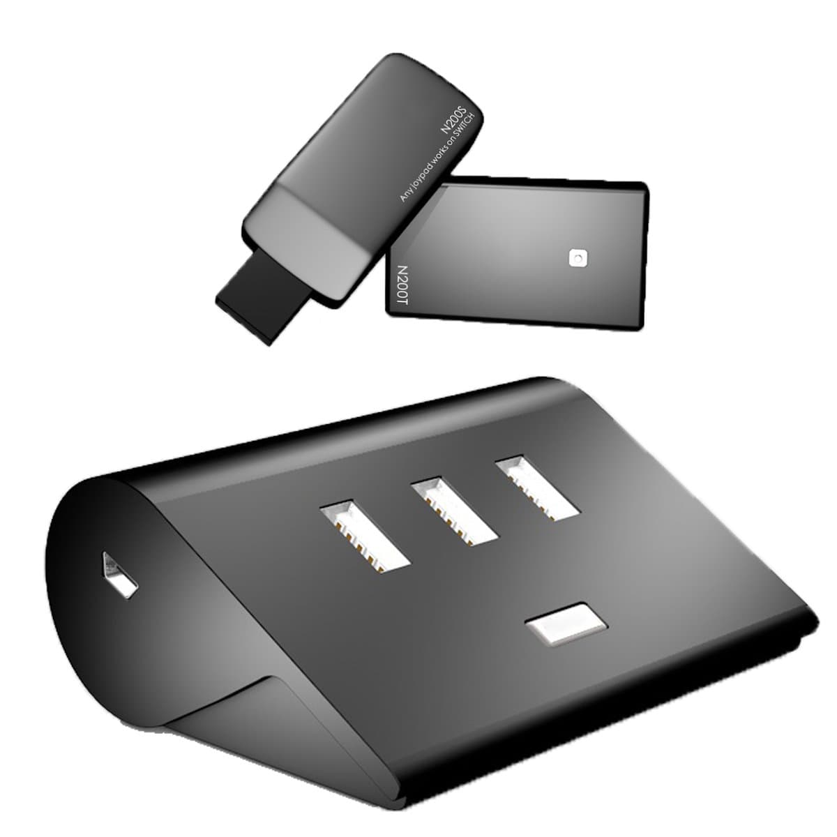 Tico Nico Mouse and Keyboard Adapter for Nintendo Switch/PS4/Xbox One(N200+K4 Hub)