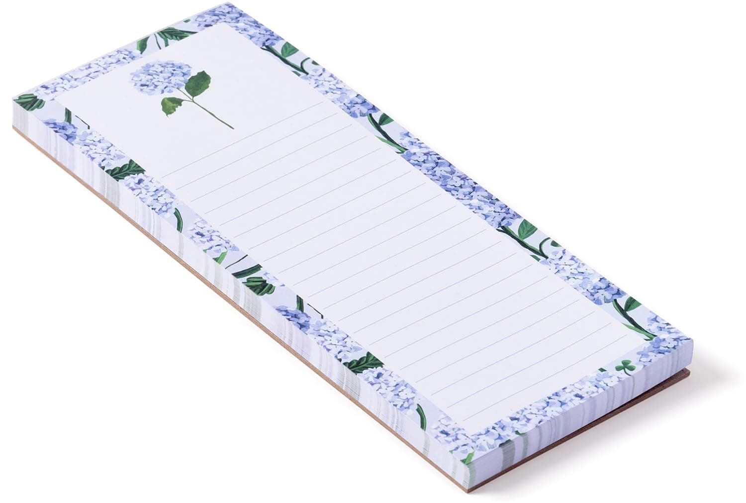 WORLD TRAVELEREccolo Thimblepress To Do List Notepad, Hydrangea To Do Magnetic Shopping List Pad for Fridge and Home, Lined Message Pad for Kitchen, 100 Pull-Off Sheets (4x10 Inches)