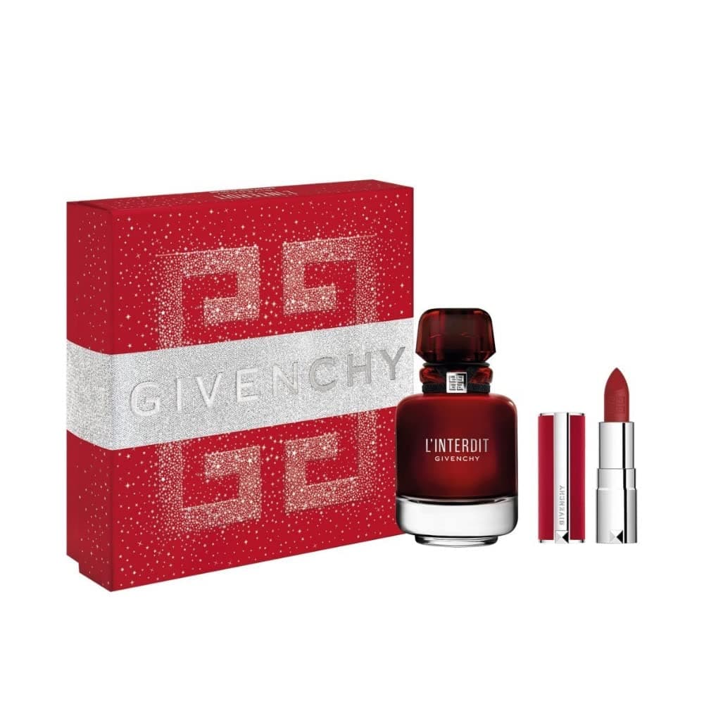 Givenchy L'INTERDIT ROUGE SET 50ML EAU DE PARFUM SPRAY+LIPSTICK - 1 SET