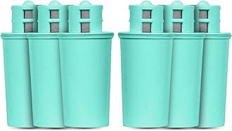 Crystal Quest Alkalizing Water Filter Pitcher Cartridge - Advanced Filtration for Clean, Healthy Water, Enhances Mineralization, Long-Lasting Design, Easy Installation - 1,000 Gallons [Pack of 6]