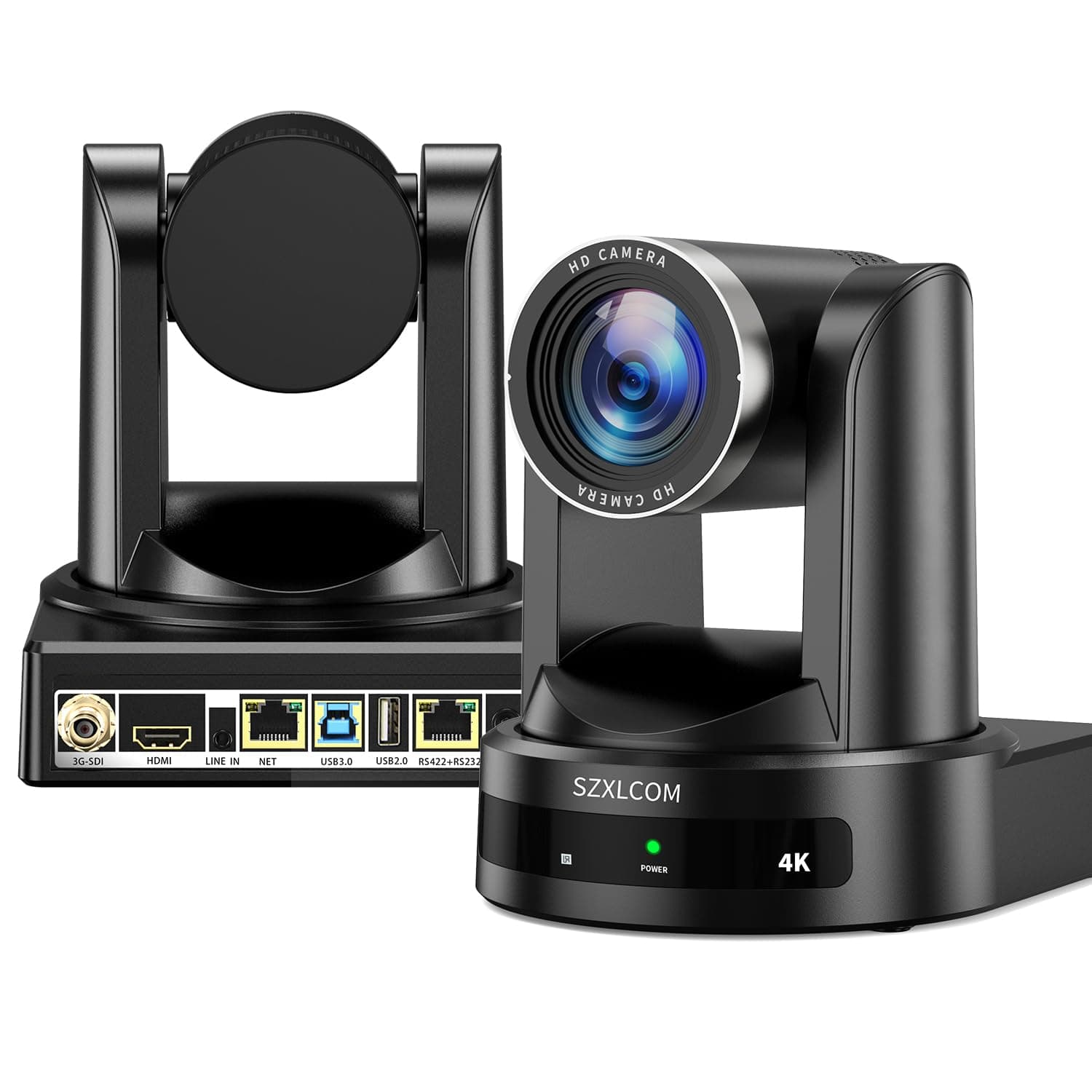 4K PTZ Camera with 20X Optical Zoom AI Auto Tracking HDMI/SDI/USB3.0/RJ45 PTZ Camera for Live Streaming, Video Conference & Church Events, vMix/Zoom/OBS Compatible