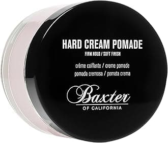 Baxter of California Hard Cream Pomade for Men | Natural Finish | Firm Hold | Hair Pomade