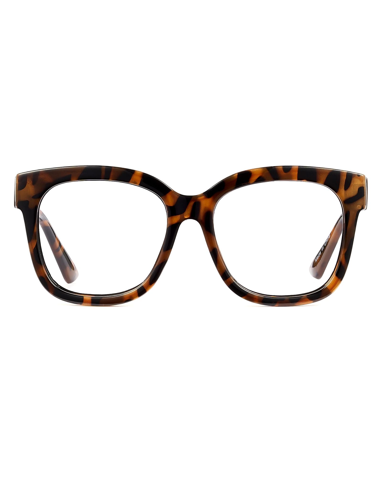 JIM HALO Oversized Blue Light Glasses for Women Square Chunky Bluelight Computer Glasses Reduce Eye Strain