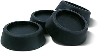 Ideaworks JB6368 Washing Machine Anti-Vibration Pads, 1-pack, Black, 4 Count
