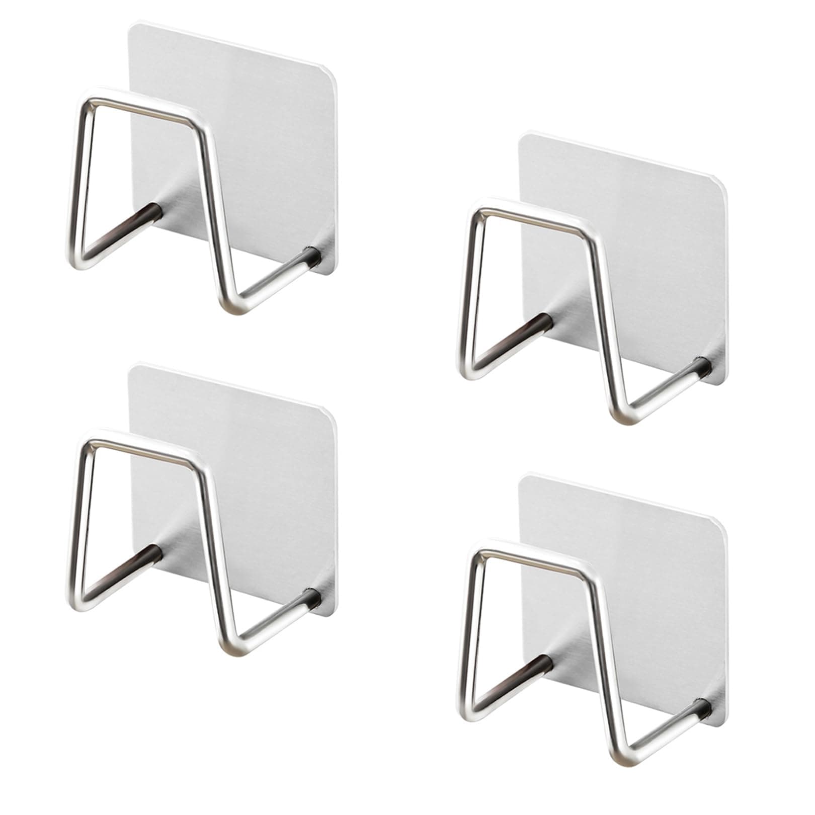 4Pcs Stainless SpongeHolder,Sponge Holderfor Kitchen Sink,Stainless Rustproof Sink,Stainless Steel Dish Sponge Holder,Caddy SpongeRack Quick Drying for Kitchen Bathroom Storage