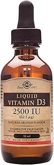 SolgarLiquid Vitamin D3 2500 IU (62.5 µg) - Keeps Bones and Teeth Healthy - Supports Immunity - Vegetarian