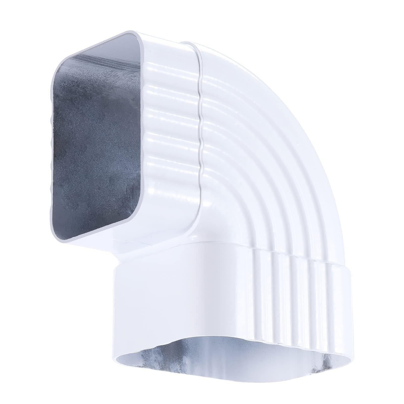 VYH Gutter Elbows 3x4 90 Degree Gutter Elbow, Downspout Elbow, 90 Gutter Elbow， Roofing Gutter Downspout Elbows (Style B)