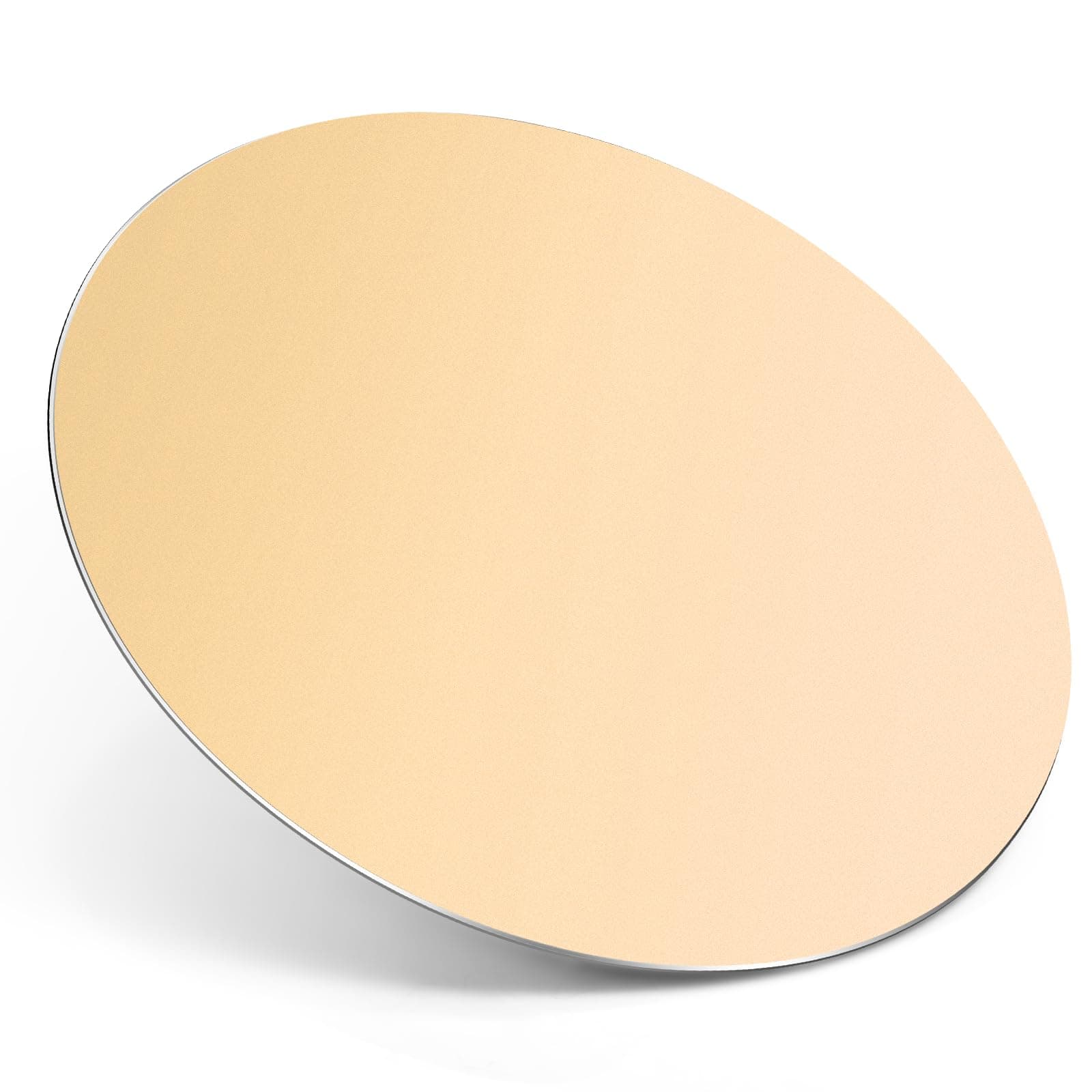 TERRATUTOR Aluminum Mouse Pad with Non-Slip Rubber Base and Micro Sand Blasting Alloy Surface for Fast and Accurate Control | Golden Round