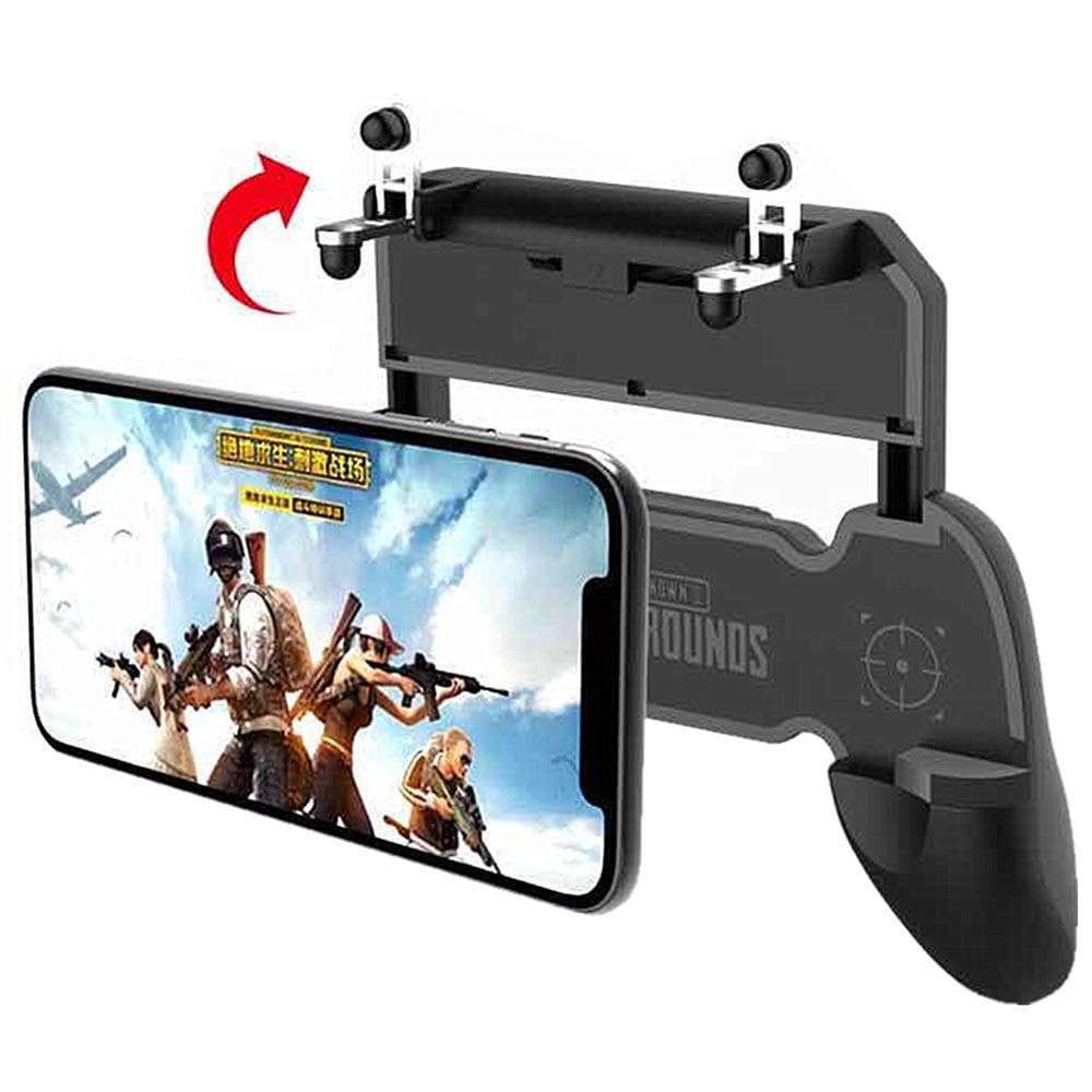 HagieNu Mobile Game Controller Mobile Gaming Triggers Phone Grip Fire and Aim Buttons for PUBG/Fortnite/Knives Out/Rules of Survival Compatibe with 4.5-6.5inch Cell Phones
