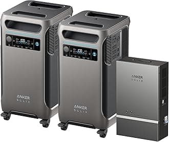 SOLIX F3800 Portable Power Station with Home Power Panel, 120V/240V Dual Voltage, 7680Wh Whole-Home Backup, 12000W AC Output, Solar Generator, RV, Emergencies, Power Outages