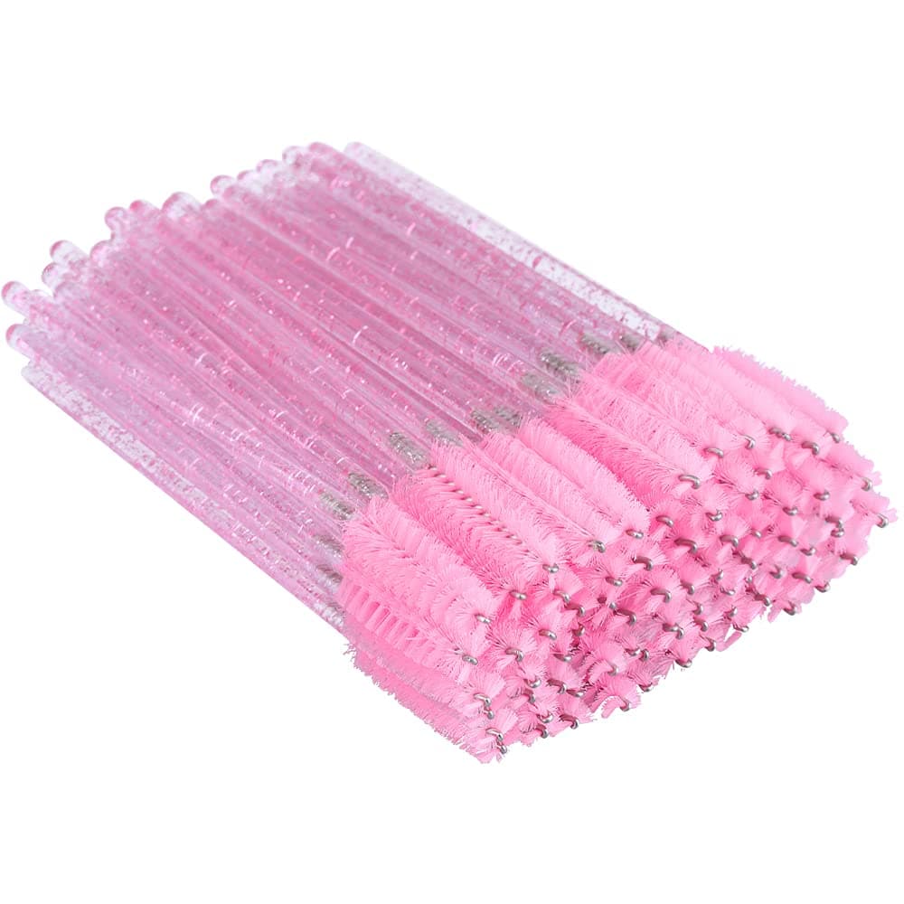 G2PLUS 100PCS Crystal Eyelash Mascara Brushes Wands Applicator Makeup Kits