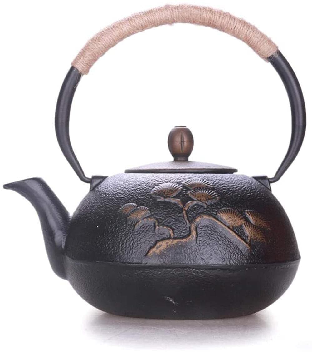 Cast Iron Kettle Handmade Iron Kettle Tea Brewing Teapot Cast Iron Teapots Shou Song Gold