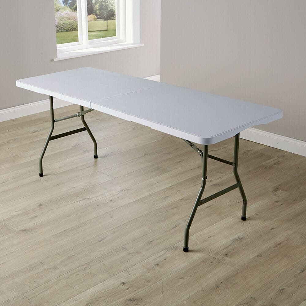 Trestle Table, White, 6ft