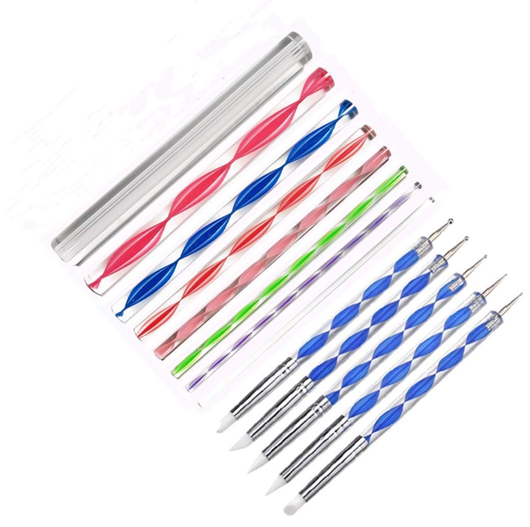 MosBug 13 Piece Dotting Tools for Rock Painting, Polymer Clay & Pottery Craft, Canvas Paper Flower Embossing Art