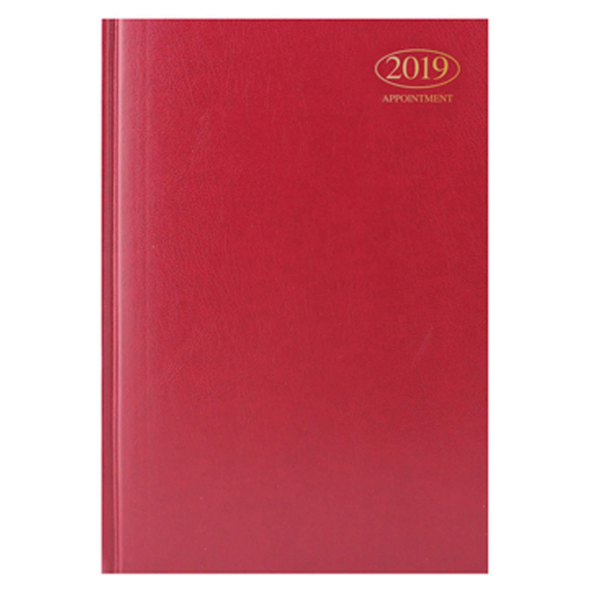 Tallon 2018 A5 one day to a page appointment diary (black, blue or red) x 1 single
